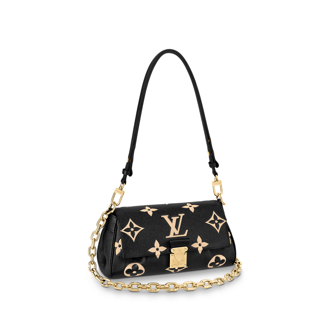 Louis Vuitton FAVORITE Monogram Shoudler Bag  M45859 Black/Beige